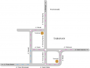 Tabanan city map