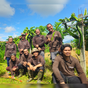 Bali Silent Retreat Garden crew