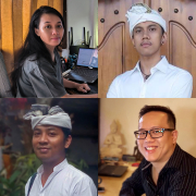 Bali Silent Retreat Media crew - Puji, Wisnu, Dewa, Ching